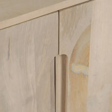 Carica l&#39;immagine nel visualizzatore di Gallery, WHITE MANGO WOOD TV CABINET 140 X 40 X 58 CM