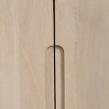 Carica l&#39;immagine nel visualizzatore di Gallery, WHITE MANGO WOOD TV CABINET 140 X 40 X 58 CM