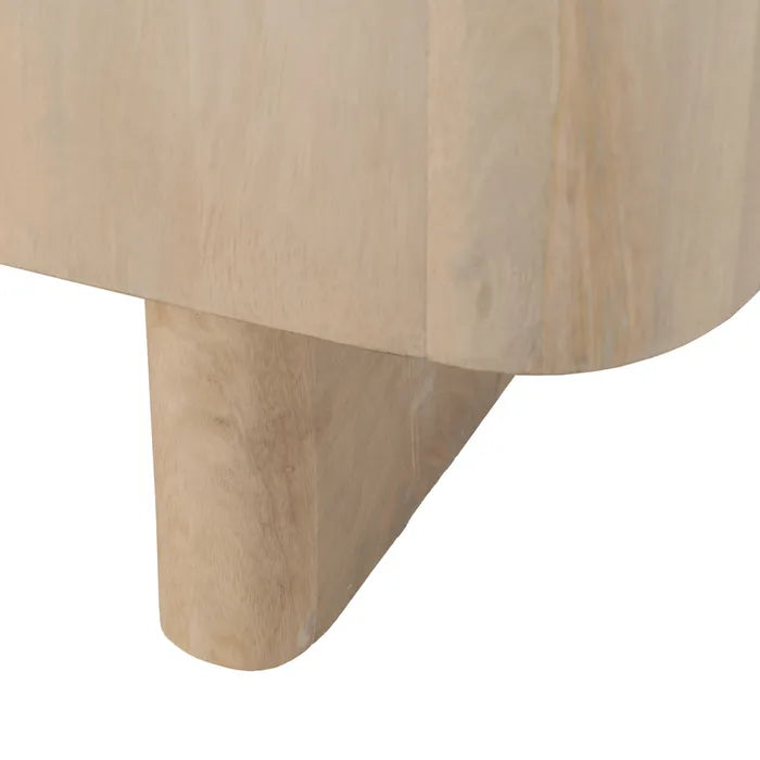 WHITE MANGO WOOD TV CABINET 140 X 40 X 58 CM