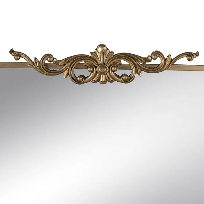 MIRROR AGED GOLD METAL-GLASS DECORATION 62 X 16 X 65 CM