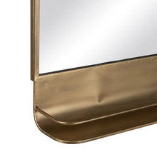 Carica l&#39;immagine nel visualizzatore di Gallery, MIRROR AGED GOLD METAL-GLASS DECORATION 62 X 16 X 65 CM