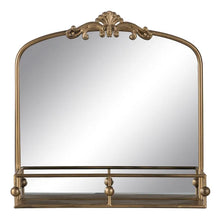 Load image into Gallery viewer, MIRROR AGED GOLD METAL-GLASS DECORATION 54 X 16,50 X 51 CM