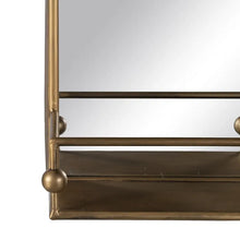 Load image into Gallery viewer, MIRROR AGED GOLD METAL-GLASS DECORATION 54 X 16,50 X 51 CM