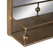Load image into Gallery viewer, MIRROR AGED GOLD METAL-GLASS DECORATION 54 X 16,50 X 51 CM