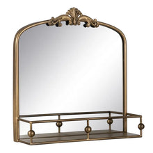 Load image into Gallery viewer, MIRROR AGED GOLD METAL-GLASS DECORATION 54 X 16,50 X 51 CM