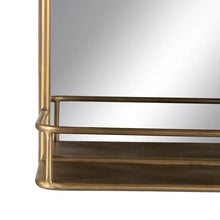 Charger l&#39;image dans la galerie, MIRROR AGED GOLD METAL-GLASS DECORATION 59 X 14,50 X 63 CM