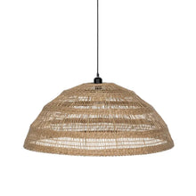 Carica l&#39;immagine nel visualizzatore di Gallery, NATURAL FIBER CEILING LAMP LIGHTING 80 X 80 X 32 CM