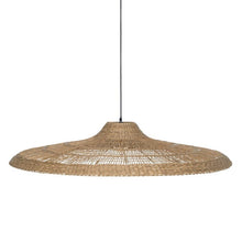 Load image into Gallery viewer, NATURAL FIBER CEILING LAMP LIGHTING 112 X 112 X 20 CM