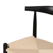 Cargar imagen en el visor de la galería, CHAIR BLACK WOOD / FIBRE 53,50 X 47 X 77 CM
