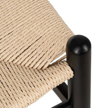 Cargar imagen en el visor de la galería, CHAIR BLACK WOOD / FIBRE 53,50 X 47 X 77 CM