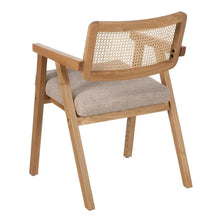 Laden Sie das Bild in den Galerie-Viewer, NATURAL WOOD / FIBER ARM CHAIR 56 X 55 X 81 CM