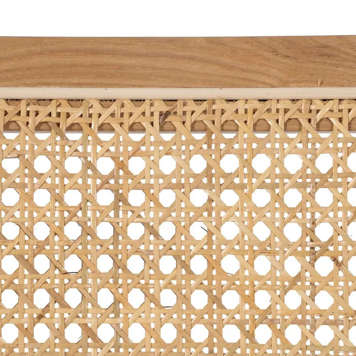 NATURAL WOOD / FIBER ARM CHAIR 56 X 55 X 81 CM