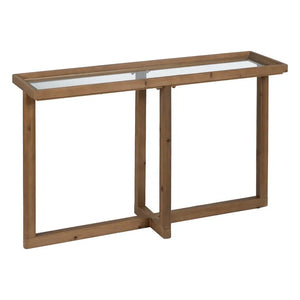 NATURAL WOODEN CONSOLE 120 X 33 X 75 CM