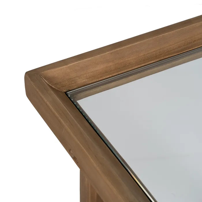 NATURAL WOODEN CONSOLE 120 X 33 X 75 CM