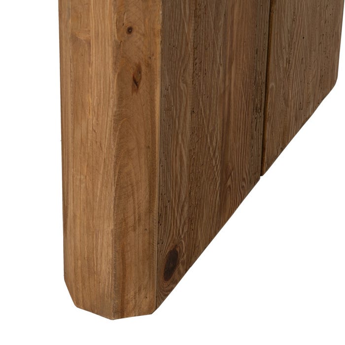 DINING TABLE NATURAL-BLACK PINE WOOD 240 X 100 X 76 CM