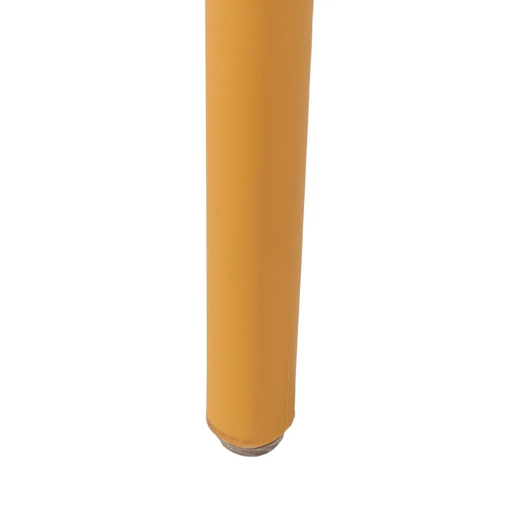 MUSTARD POLYPROPYLENE LIVING ROOM CHAIR 48.50 X 50 X 80 CM
