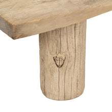 Cargar imagen en el visor de la galería, NATURAL ELM WOOD BENCH LIVING ROOM 180 X 38 X 50 CM