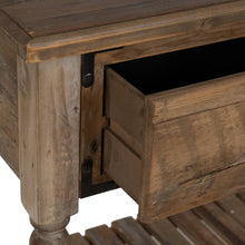 Charger l'image dans la galerie, BROWN WOODEN CONSOLE 184.50 X 50 X 86.80 CM