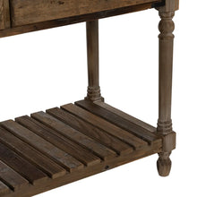 Charger l'image dans la galerie, BROWN WOODEN CONSOLE 184.50 X 50 X 86.80 CM