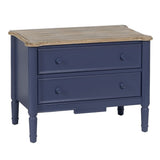 COUNTRY BLUE BED SIDE TABLE 80 X 45 X 60 CM