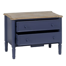 Load image into Gallery viewer, COUNTRY BLUE BED SIDE TABLE 80 X 45 X 60 CM