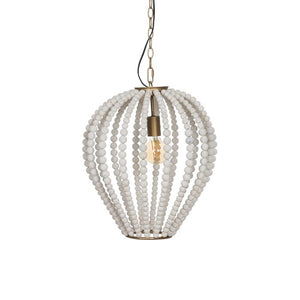 CEILING LAMP BEADING WORN WHITE 43 X 43 X 48 CM