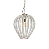 CEILING LAMP BEADING WORN WHITE 43 X 43 X 48 CM