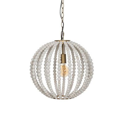 CEILING LAMP BEADING WHITE 42,50 X 42,50 X 51 CM