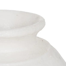 Carica l&#39;immagine nel visualizzatore di Gallery, VASE WHITE FIBER CEMENT DECORATION 45 X 45 X 51 CM