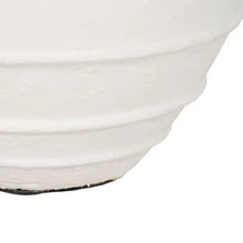 Carica l&#39;immagine nel visualizzatore di Gallery, VASE WHITE FIBER CEMENT DECORATION 45 X 45 X 51 CM