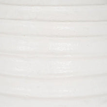 Carica l&#39;immagine nel visualizzatore di Gallery, VASE WHITE FIBER CEMENT DECORATION 39 X 39 X 60 CM
