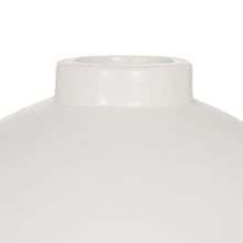 Carica l&#39;immagine nel visualizzatore di Gallery, VASE WHITE TERRACOTTA DECORATION 51 X 51 X 100 CM