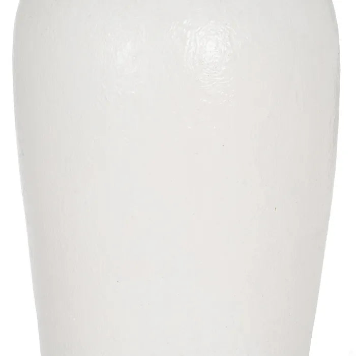 VASE WHITE FIBER CEMENT DECORATION 42 X 42 X 120 CM
