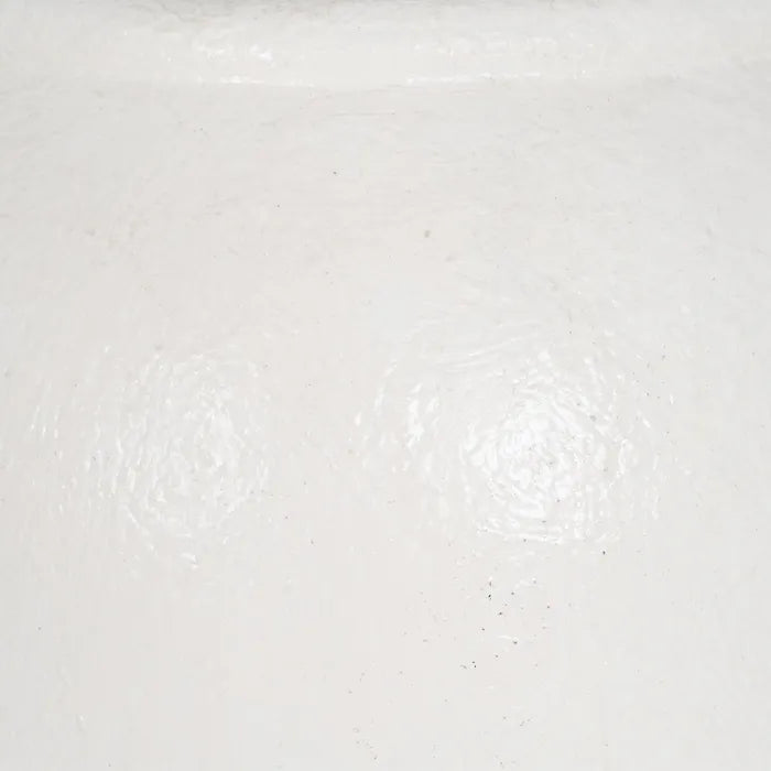 VASE WHITE FIBER CEMENT DECORATION 42 X 42 X 120 CM