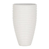 VASE WHITE FIBER CEMENT DECORATION 72 X 72 X 100 CM
