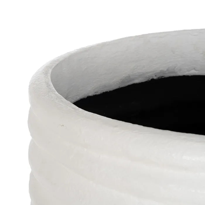 VASE WHITE FIBER CEMENT DECORATION 72 X 72 X 100 CM