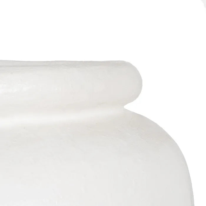 VASE WHITE FIBER CEMENT DECORATION 62 X 62 X 120 CM