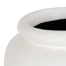 Charger l&#39;image dans la galerie, VASE WHITE FIBER CEMENT DECORATION 62 X 62 X 120 CM