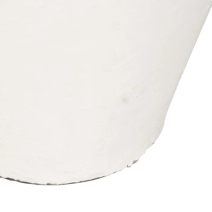 VASE WHITE FIBER CEMENT DECORATION 62 X 62 X 120 CM