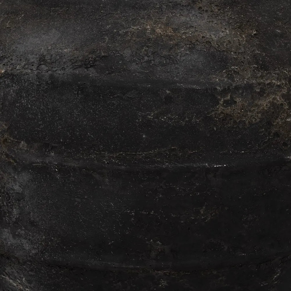 GRAY FIBER CEMENT VASE DECORATION 35 X 35 X 41 CM