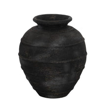 Carica l&#39;immagine nel visualizzatore di Gallery, GRAY FIBER CEMENT VASE DECORATION 45 X 45 X 51 CM