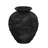 GRAY FIBER CEMENT VASE DECORATION 45 X 45 X 51 CM