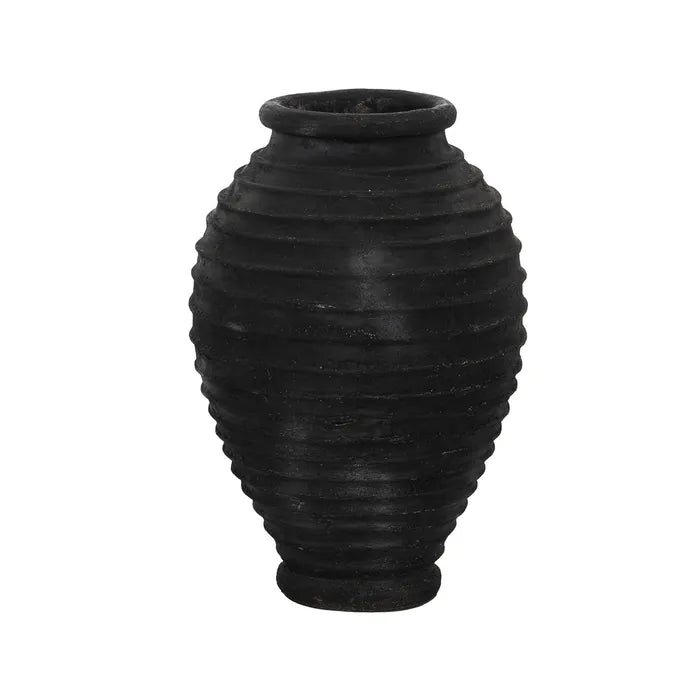 GRAY FIBER CEMENT VASE DECORATION 72 X 72 X 100 CM