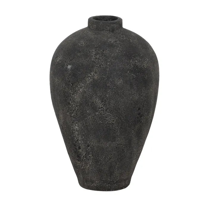 GRAY TERRACOTTA VASE DECORATION 38 X 38 X 60 CM