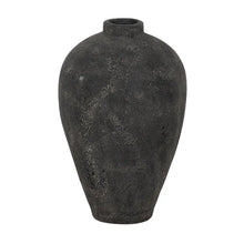 Carica l&#39;immagine nel visualizzatore di Gallery, GRAY TERRACOTTA VASE DECORATION 38 X 38 X 60 CM