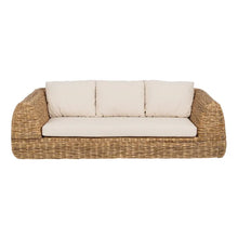 Carica l&#39;immagine nel visualizzatore di Gallery, NATURAL RATTAN SOFA 215 X 105 X 63 CM