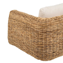 Carica l&#39;immagine nel visualizzatore di Gallery, NATURAL RATTAN SOFA 215 X 105 X 63 CM