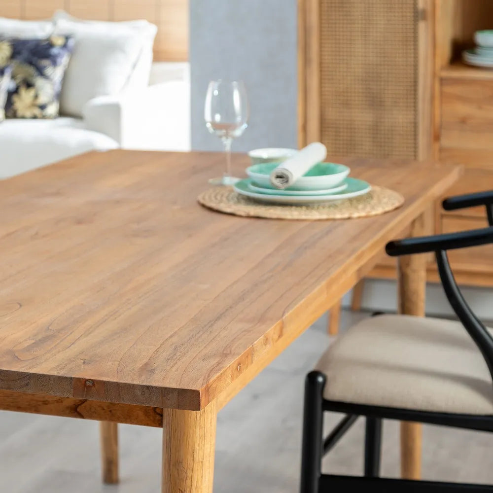 HONEY WOOD DINING TABLE MINDI LIVING ROOM 180 X 90 X 76 CM