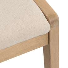 Load image into Gallery viewer, NATURAL-BEIGE FABRIC-WOOD CHAIR 54 X 48 X 76 CM