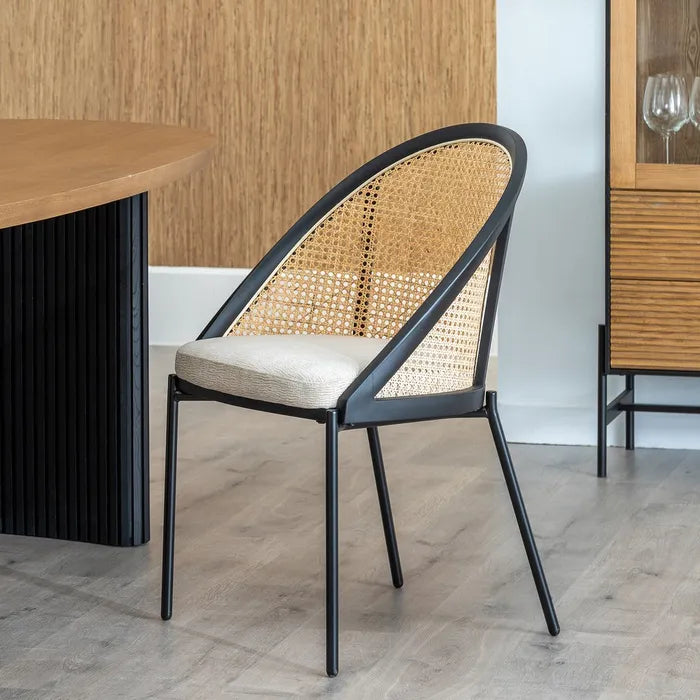 CHAIR BLACK-NATURAL WAY STEEL / PLASTIC 54 X 49 X 82,30 CM